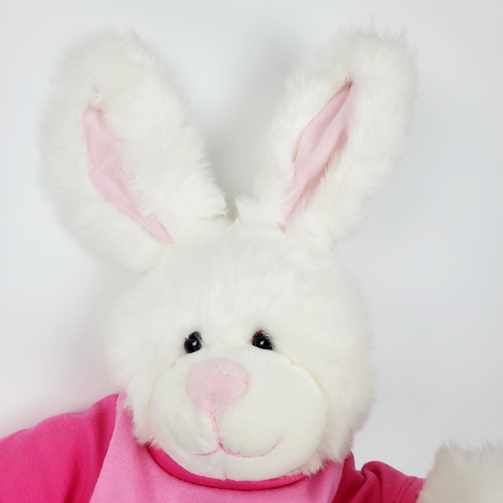 Build A Bear White Bunny Wearing a Skirt & Shirt with Superman Logo on it - Picture 4 of 10